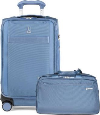 Travelpro Versapack + Softside Carry On & Underseat Travel Tote Bag Luggage Set in Elemental Blue at Nordstrom