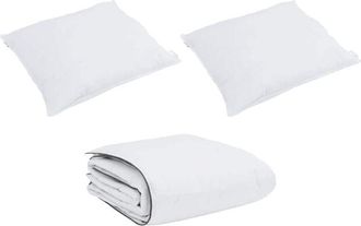 vidaXL Edred&oacute;n De Invierno Con Almohada 3 Pcs Pluma De Pato Vidaxl