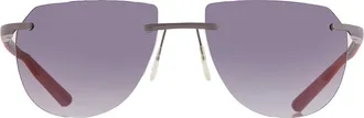 McLaren Gray Gradient Irregular Unisex Sunglasses MLMS-85S01 C01 57