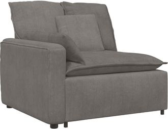 vidaXL Modulo Terminale Bracciolo Divano Modulare Con Cuscini 100 Cm - Vidaxl