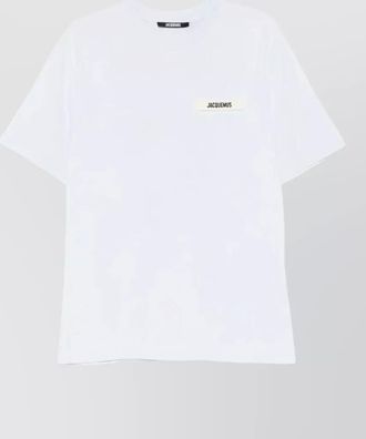 Jacquemus gros grain signature crew neck t shirt