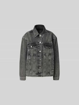 Anine Bing Regular Fit Jeansjacke im Used-Look in Dunkelgrau, Gr&ouml;&szlig;e XS