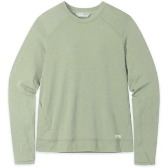 Stio Womens Trax Power Grid Crew Pullover Green XL