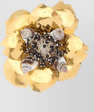 Valentino Garavani floral crystal brooch