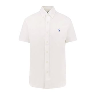 Polo Ralph Lauren Short Sleeve Shirts, male, White, Size: M Short-sleeve Shirt