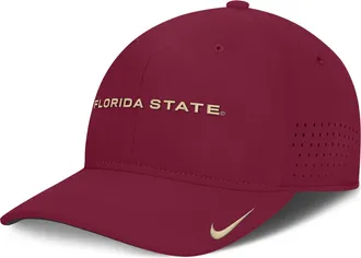 Nike Florida State Sideline Club Gameday Nike Mens Dri-FIT College Hat in Red | NC5369XFTN-N24