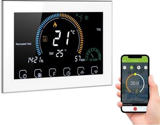 OEM Termostato Inteligente Programable Wifi Con Pantalla Lcd Retroiluminada A Color Para El Control De La Calefacci&oacute;n Del Hogar (wifi)