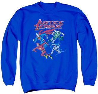 Gildan Justice League of America Pixel League Adult Crewneck Sweatshirt