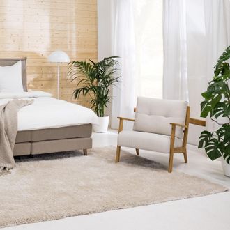 Studio Copenhagen home24 Studio Copenhagen Sessel Timon I Beige Webstoff 83x80x76 cm (BxHxT)