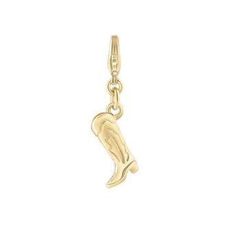 Electric Picks Cowboy Boot Charm in Yellow Gold at Nordstrom