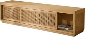 Wabi Home Mueble de tv de madera de sungkai 180cm