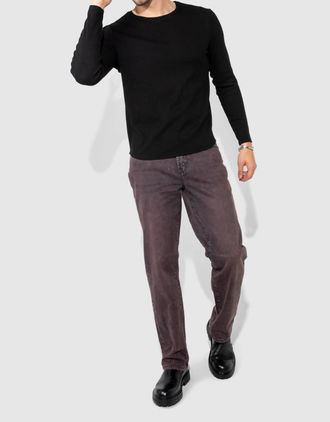 Monfrere Caine Straight Leg Jeans In Vintage Plum