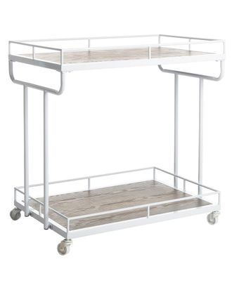 Safavieh Dawson 2-Tier Rect Bar Cart