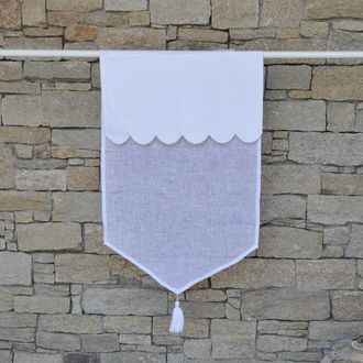 Maison d'&eacute;t&eacute; Visillo fest&oacute;n y borlas 60 X 120 cm