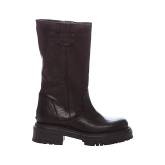 Ovye By Cristina Lucchi Zwarte Jassen voor Stijlvolle Look - Dames - Hoge Laarzen - Zwart - 40 EU - Schoenen