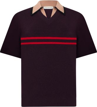Dries Van Noten Trui met korte mouwen en polokraag - Heren - Polos - Veelkleurig - S - Wol - Tops