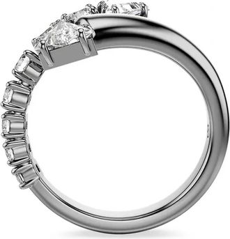 Swarovski Ring verfraaid met kristallen - Zilver