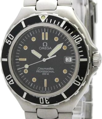 Omega Pre-owned Watches, male, Black, Size: ONE SIZE Pre-owned Seamaster Professional 200 Pre Bond Chronometer Quartz Watch