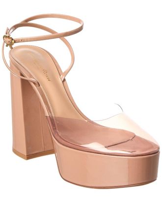 Gianvito Rossi Dua 70 Patent & Vinyl Platform Pump