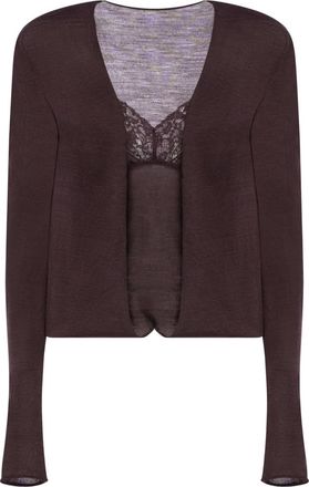 Alberta Ferretti Vest met kant - Rood