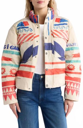 Mother Powder Puff Jacket In Swede Dream