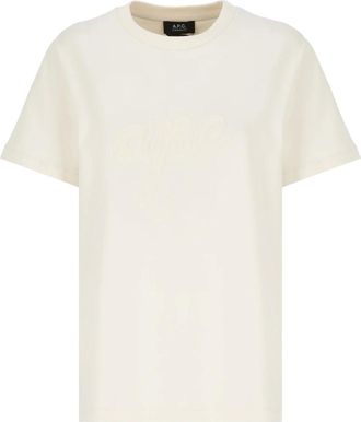 A.P.C. Mujer, Camisetas, Beige, Talla: L