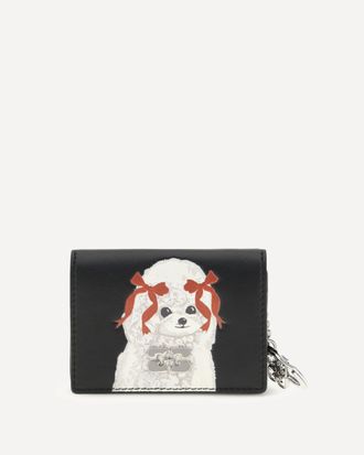 Ganni Portacarte stampa Poodle Woman UNI