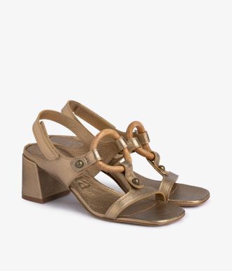 Pedro Garcia Slingback heel in metallic leather | Ulina | Spring Summer 26 | PEDRO GARCIA