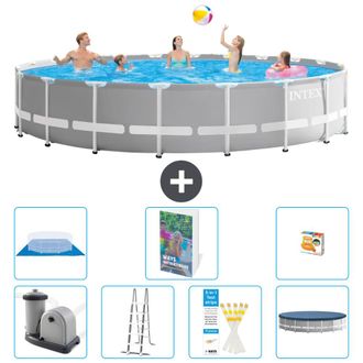 Intex Piscina Prism Frame Redonda - 610x132 Cm - 8-piezas S568