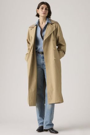 Levi's Bree Classic Long Trench Coat - Donna - 2XS - Beige / Travertine