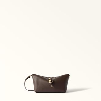 Furla Debby Shoulder Bag Cioccolato Brown Night Calf Leather + Sidney Calf Leather Woman