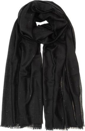 Lauren Ralph Lauren Pinstripe Mini Sequin Wrap in Black at Nordstrom