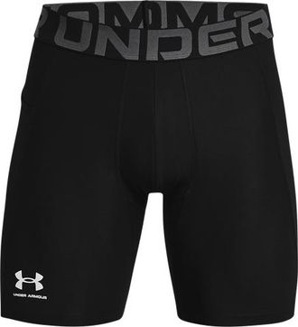 Under Armour Mens HG Armour 2.0 6 Compression Shorts - White/Black Size 3XL