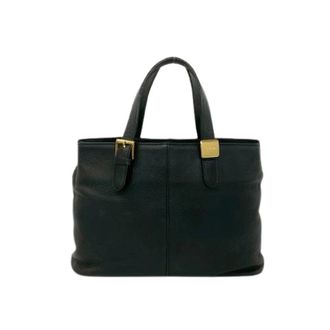 Burberry Pre-owned Leather Tote Bag - Dames - Vintage Handtas - Zwart - ONE Size - Leer - Vintage