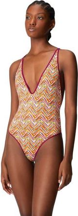 Missoni Reversible One-piece Swimsuit With Print And V-neck in Multicoloured at Nordstrom, Size 38 It