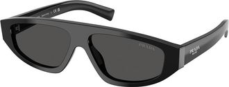 Prada PR C02S 16K08Z Mens Sunglasses Black Size 57