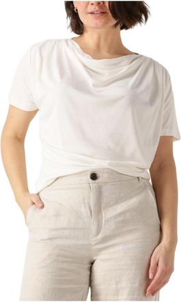 Minus Soleima T-shirt - Dames - Blouses - Wit - S - Polyester - Overhemden