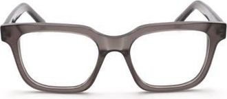 Maison Margiela 51mm Square Optical Glasses in Grey at Nordstrom