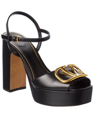 Valentino Vlogo 115 Leather Platform Sandal