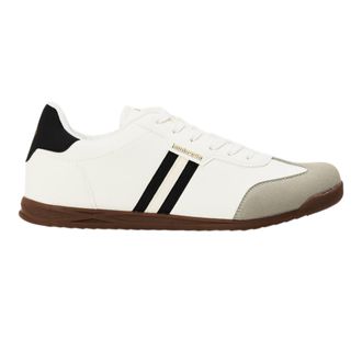 Lambretta Heren-sportschoenen met vetersluiting (Wit, Zwart)