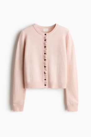 H&M Cardigan mit Volants - Hellrosa