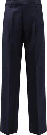 Vince Wijde broek - Heren - Wijde Broeken - Blauw - W32 - Wol - Broeken