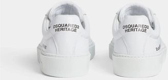 Dsquared2 Schoenen, Heren, Wit, 45 EU, Katoen, Rider Sneakers