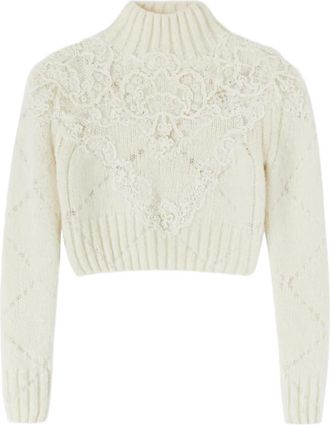 Ermanno Scervino Maglione con decorazione - Bianco