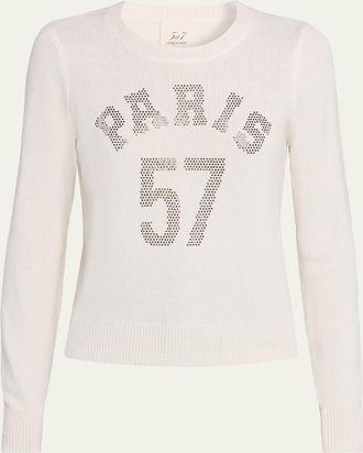 Cinq &agrave; Sept Paris 57 Embellished Wool-Blend Sweater