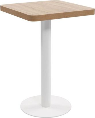 vidaXL Bistro Table Light Brown 50x50 cm MDF vidaXL