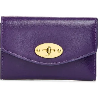 Mulberry Darley Folded Leather Wallet in Amethyst at Nordstrom