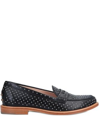 Tod's stud-embellished loafers - women - Calf Leather/Calf Leather/Calf Leather - 35 - Black