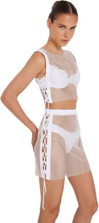 Moeva Alejandra Cover Up Resortwear in White at Nordstrom, Size Medium