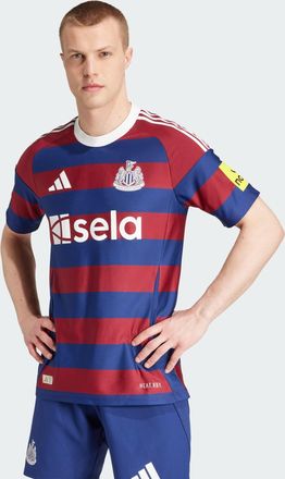 adidas adidas Performance Mens Newcastle United FC 24/25 Away Authentic Jersey - Burgundy - Size X-Small
